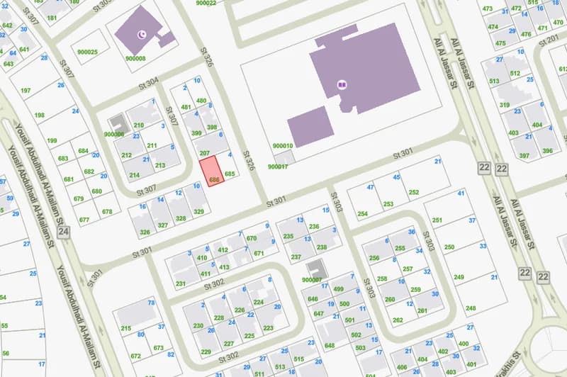 للبيع أرض فى السلام شارع وسكة وساحة