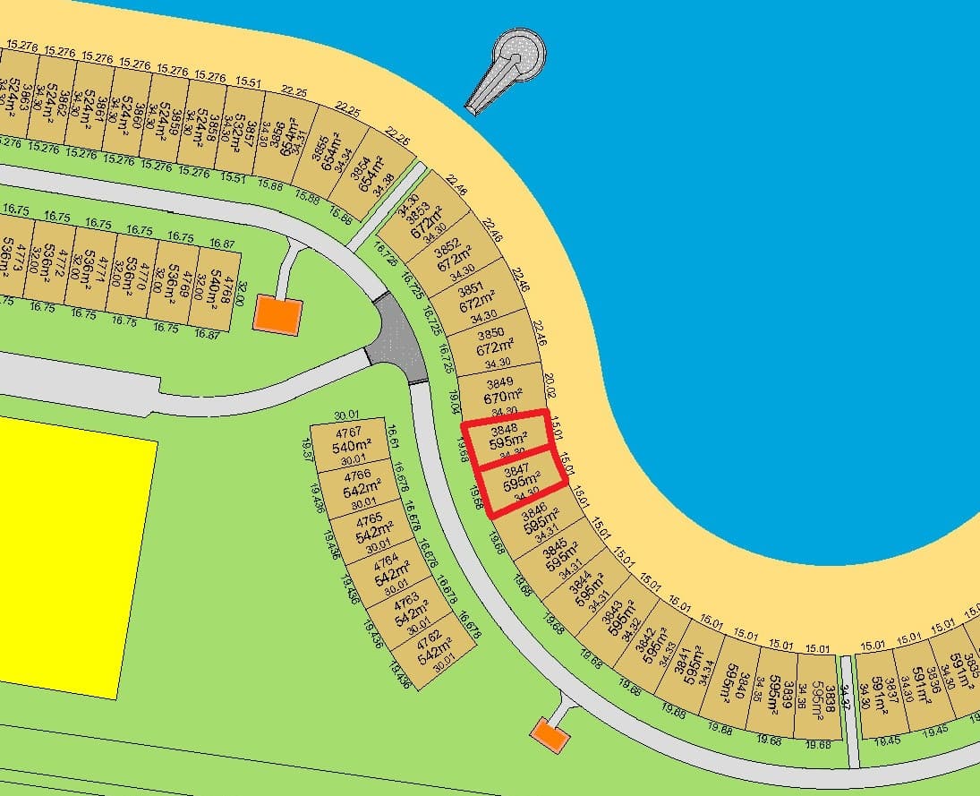 أرضين للبيع فى صباح الاحمد البحرية