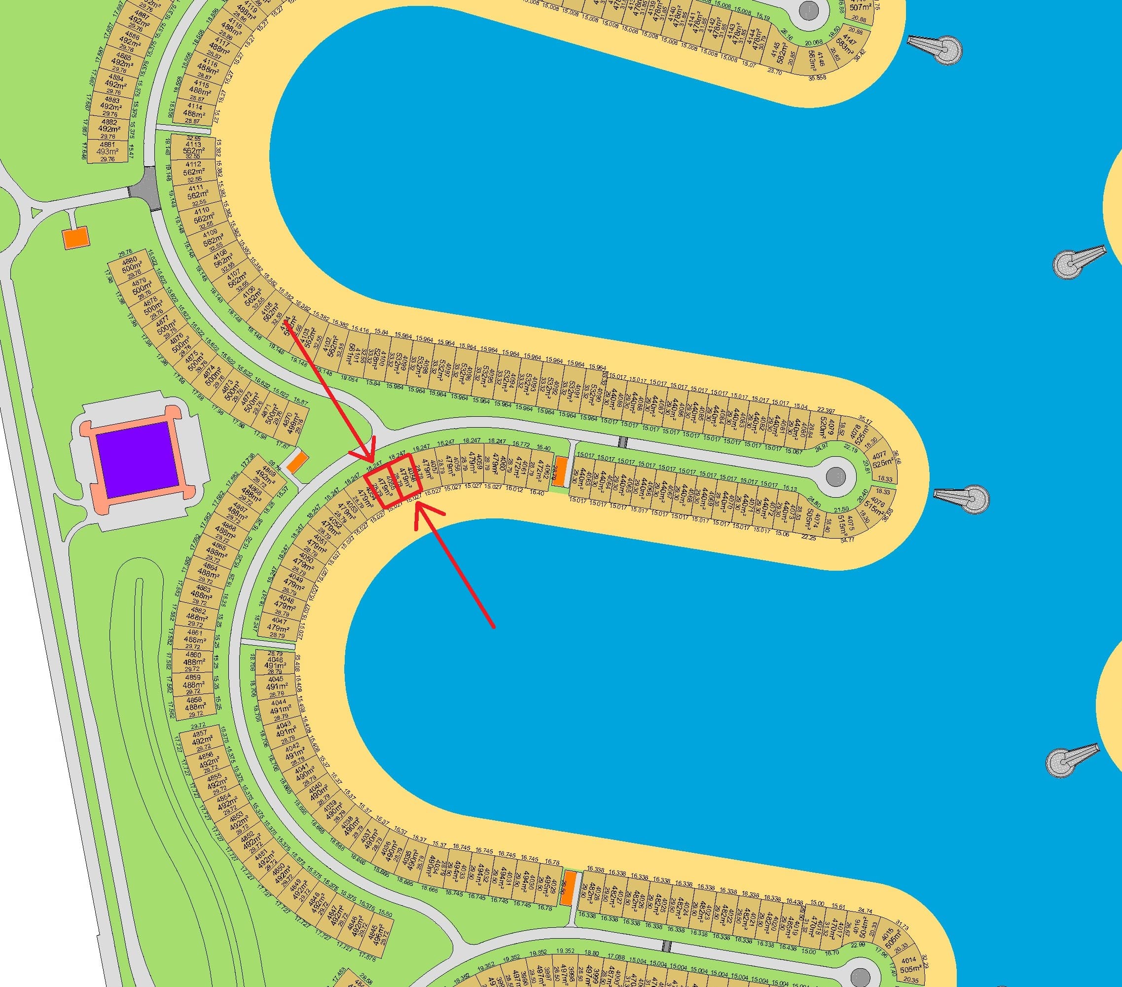 أرضين بجانب بعض للبيع فى البحرية