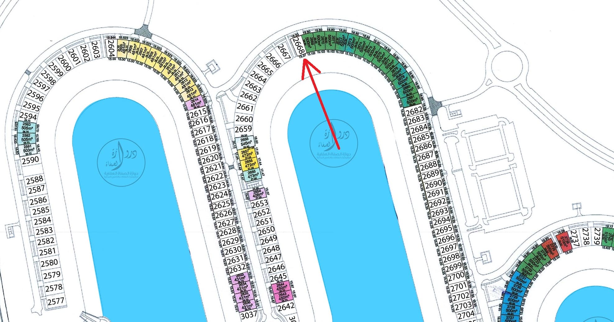 أرض للبيع فى البحرية صف أول