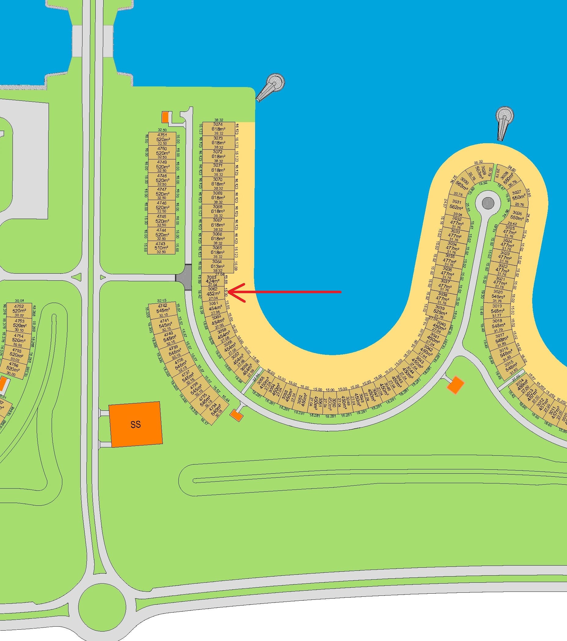 أرض للبيع فى البحرية صف أول