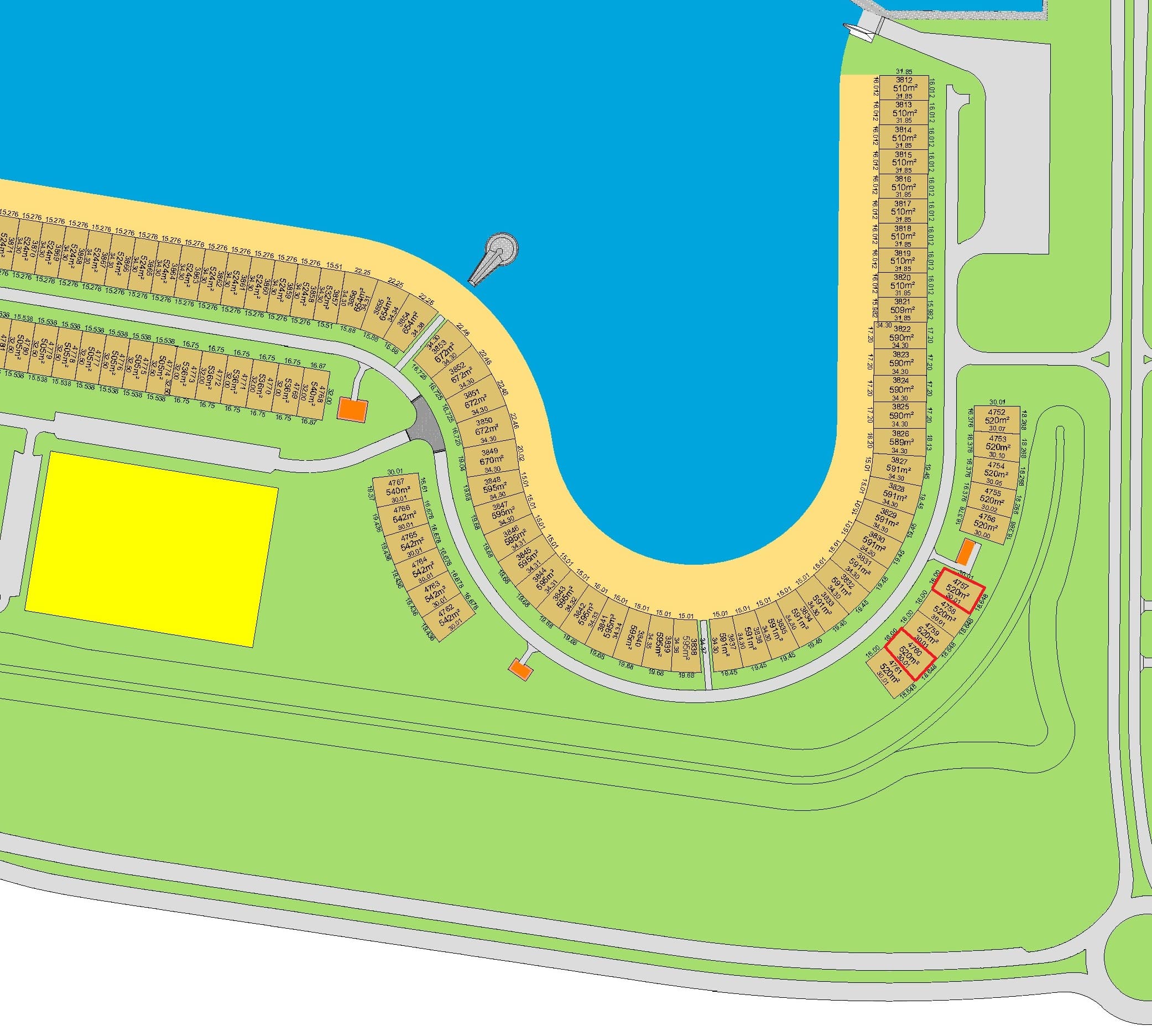 أراضى للبيع فى البحرية الخامسة
