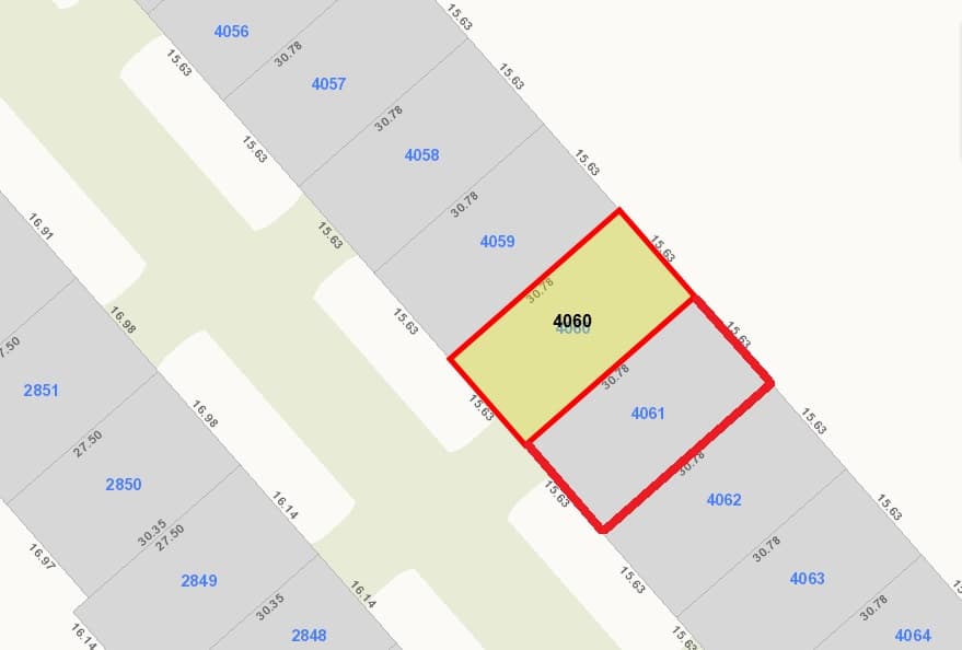 ارضين صف اول للبيع في البحريه