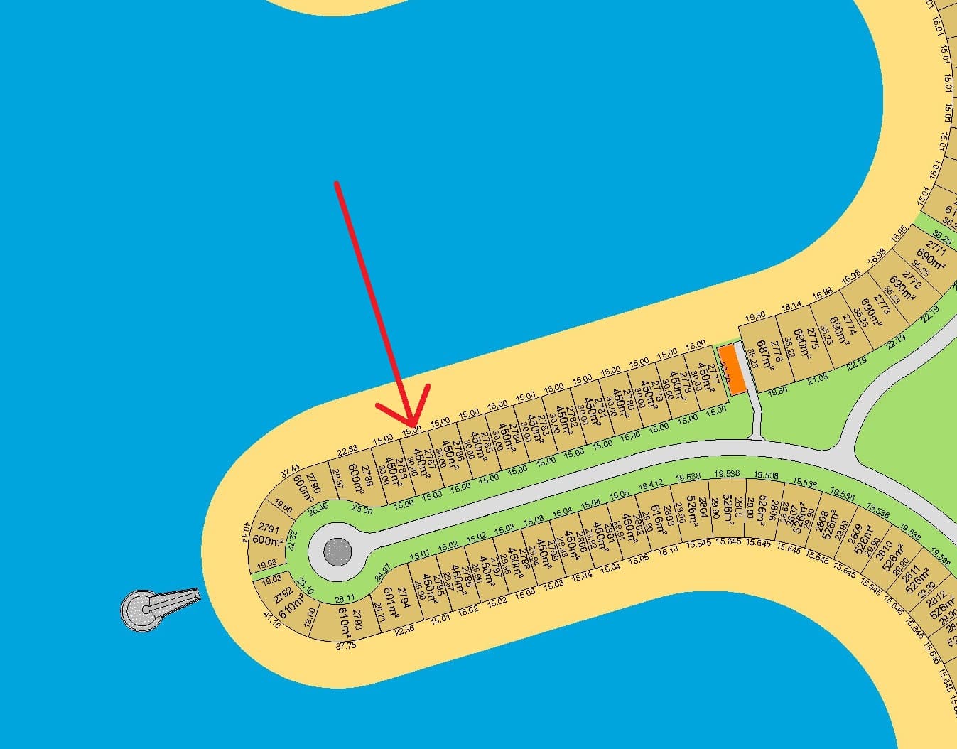 أرض للبيع فى البحرية صف اول