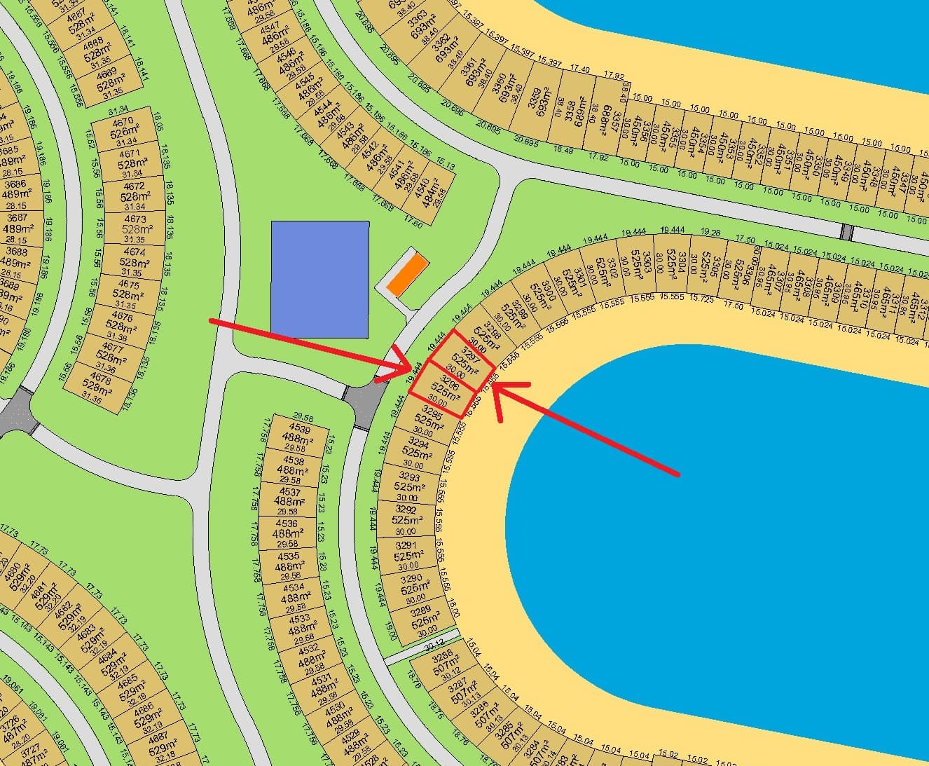 ارضين للبيع فى البحريه المرحله الخامسه