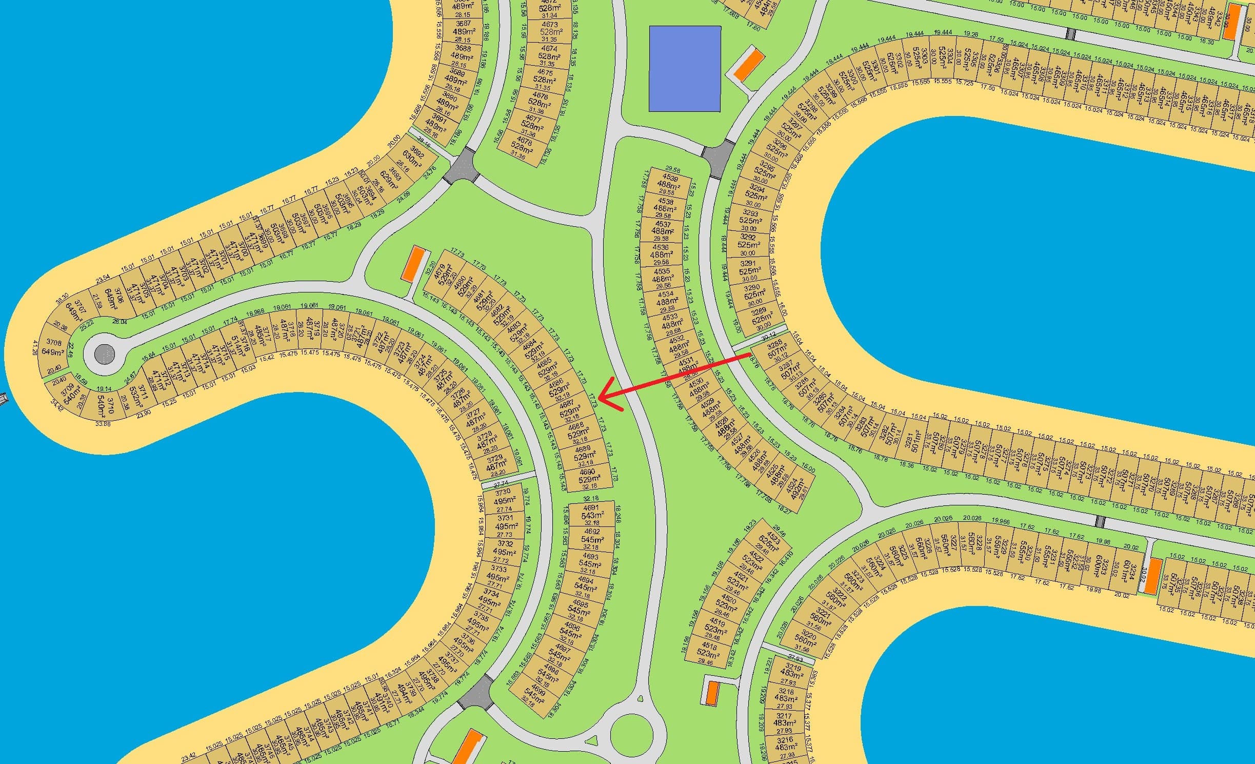 ارض موقع مميز للبيع فى البحريه