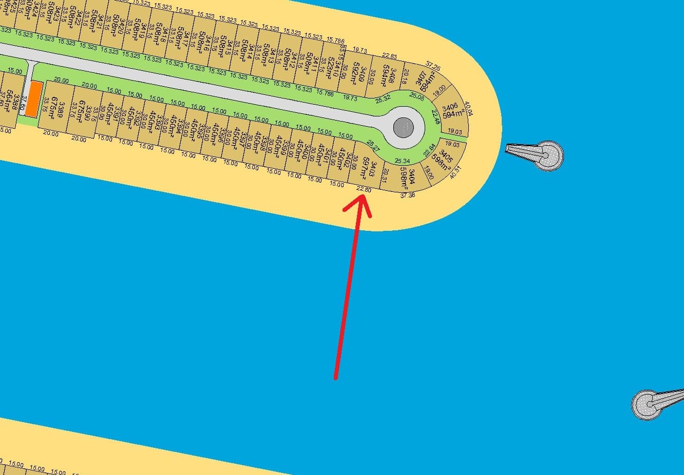 ارض مميزة للبيع فى البحرية