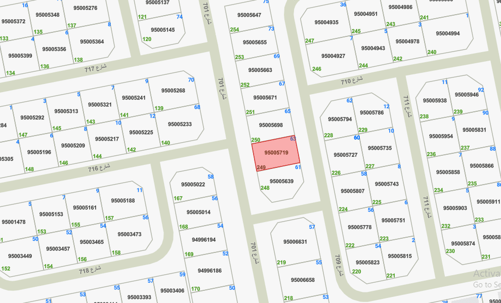 أرض للبيع بالصديق قطعة 7