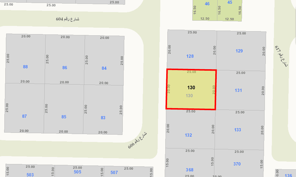 أرض فضاء للبيع فى الصديق شارع واحد