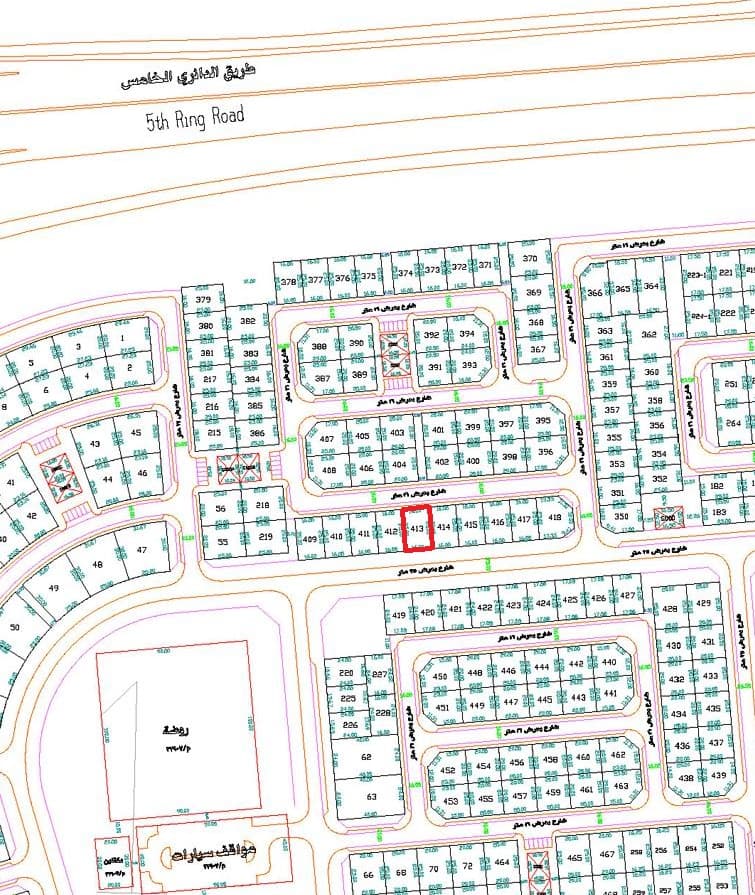 للبيع أرض فى السلام ق1 شارع رئيسي