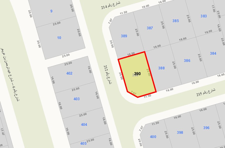 للبيع أرض فى المسايل زاوية