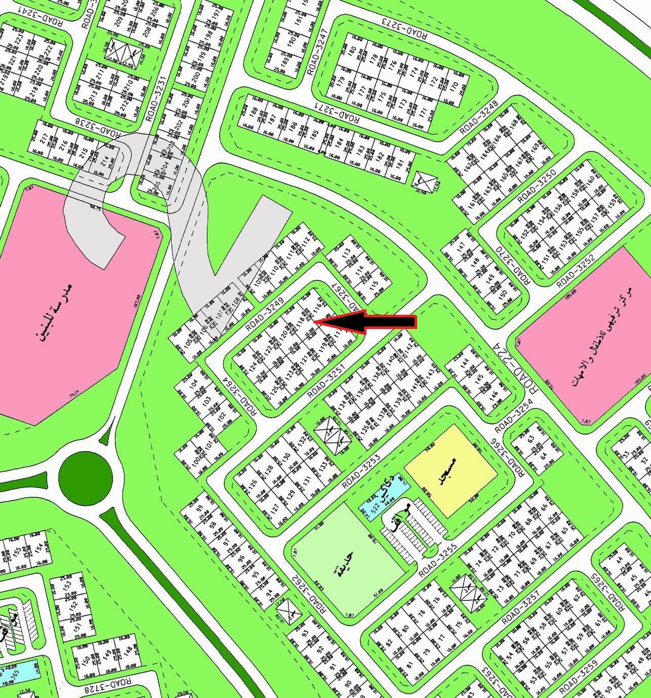 للبيع أرض فى منطقة الخيران قطعة 2