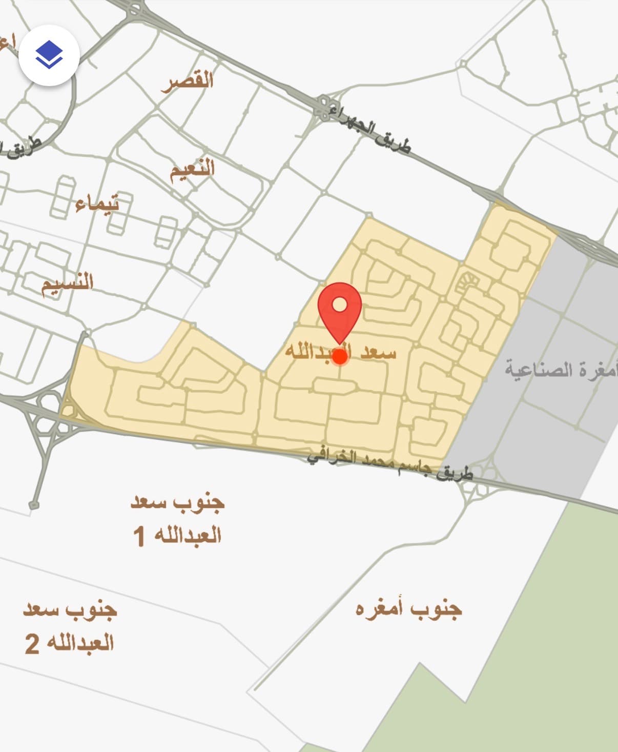 للايجار بيت كامل في سعد العبدالله