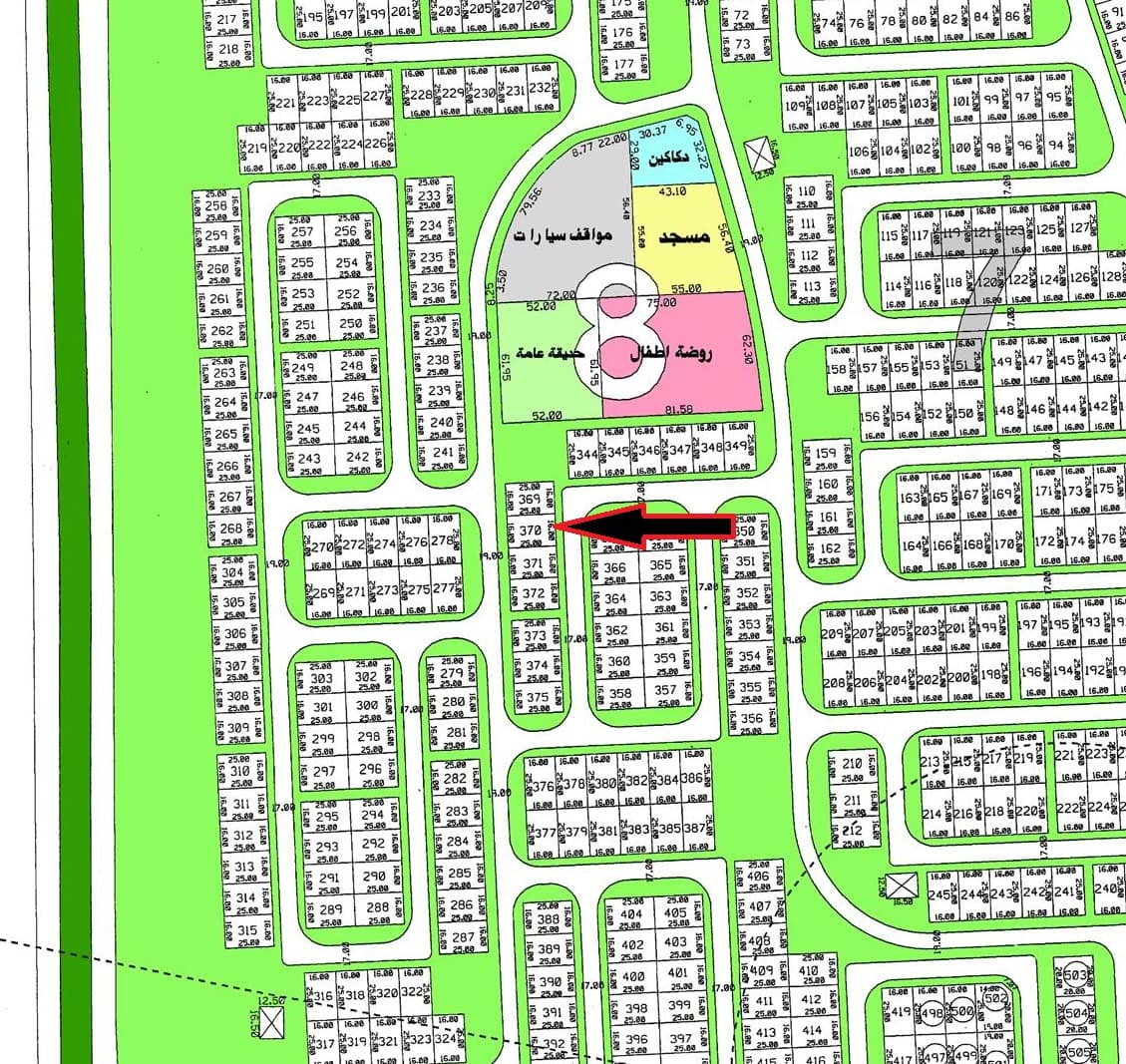 للبيع أرض فى منطقة الفنيطيس ق8