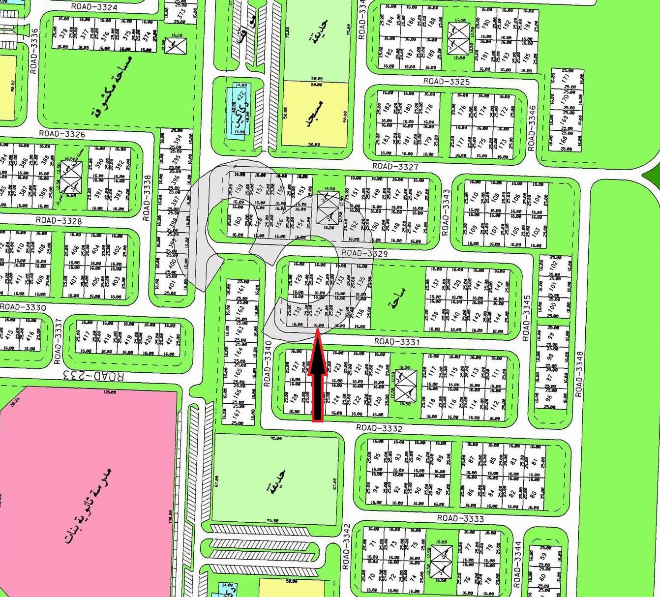 أرض للبيع فى الخيران السكنية