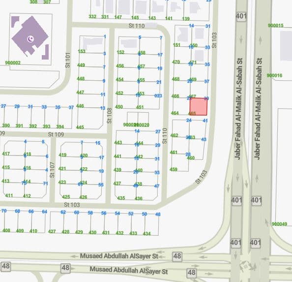 للبيع أرض مميزه فى الزهراء قطعة 1