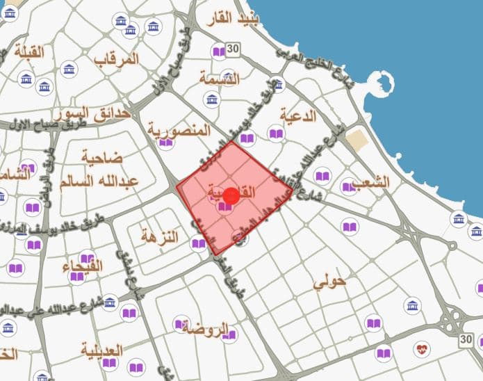 للبيع بيت في القادسية شارع واحد