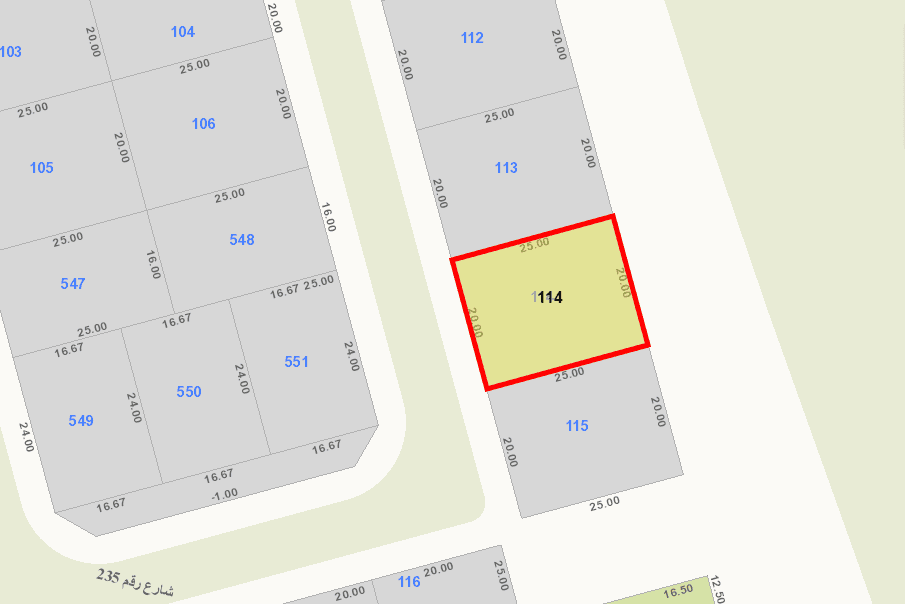 للبيع أرض فى الصديق قطعة 6