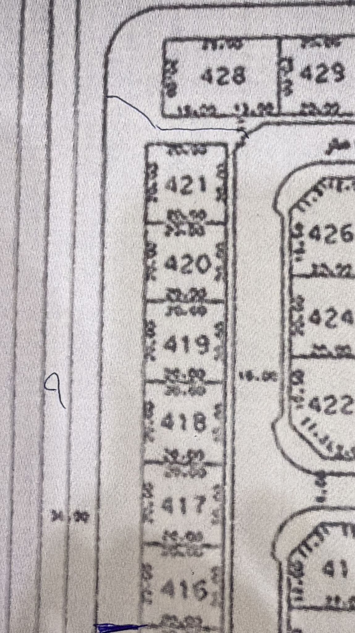أرض للبيع فى الزهراء بطن وظهر