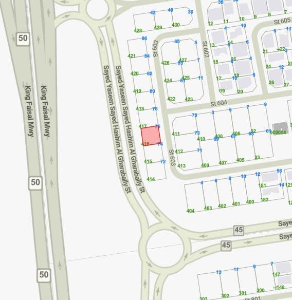 أرض للبيع فى الزهراء بطن وظهر