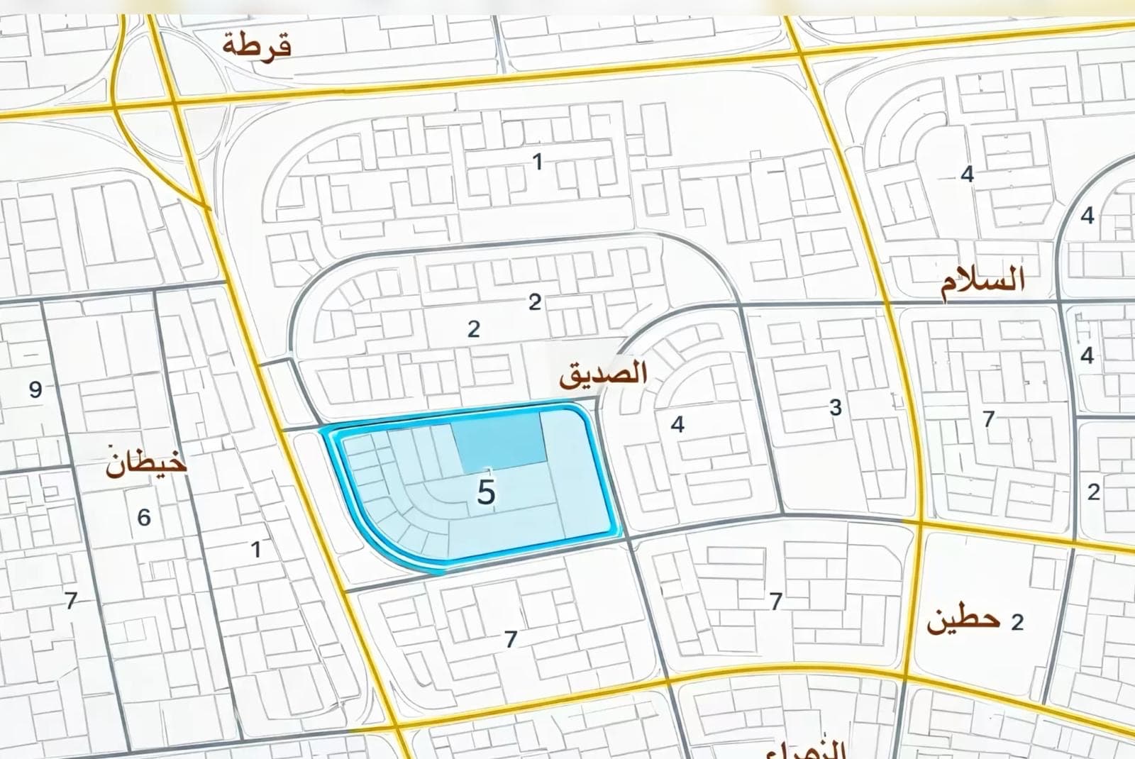 للبيع أرض فى منطقة الصديق