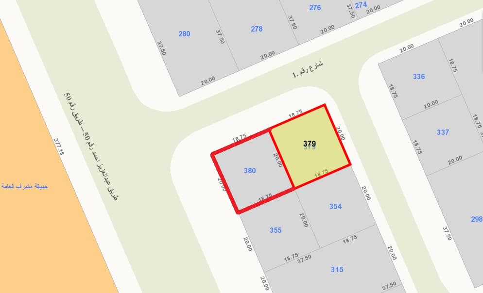 للبيع أرض فى مشرف قطعة 3