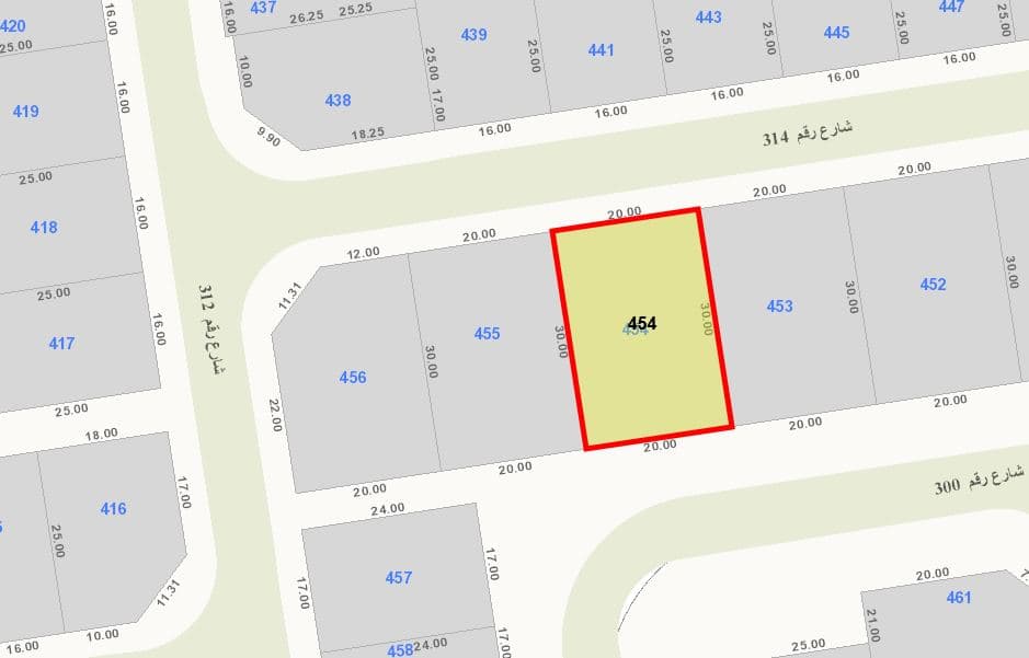 للبيع أرض فى الزهراء قطعة 3