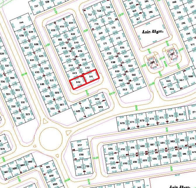 للبيع ارضين فى العقيله زاوية وارتداد