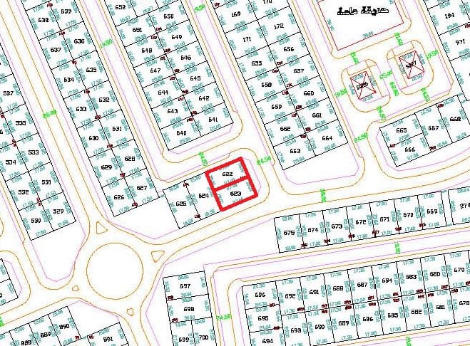 ارضين للبيع فى العقيله موقع مميز