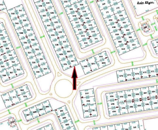 ارض للبيع فى العقيله شارع وسكة