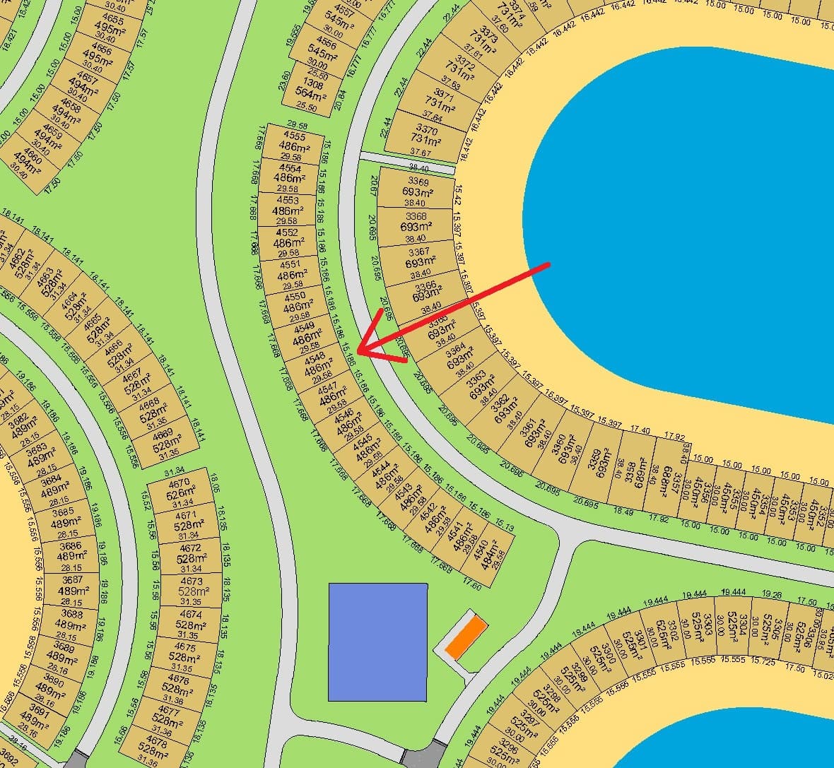 للبيع أرض فى مدينة صباح الاحمد البحرية الخامسة