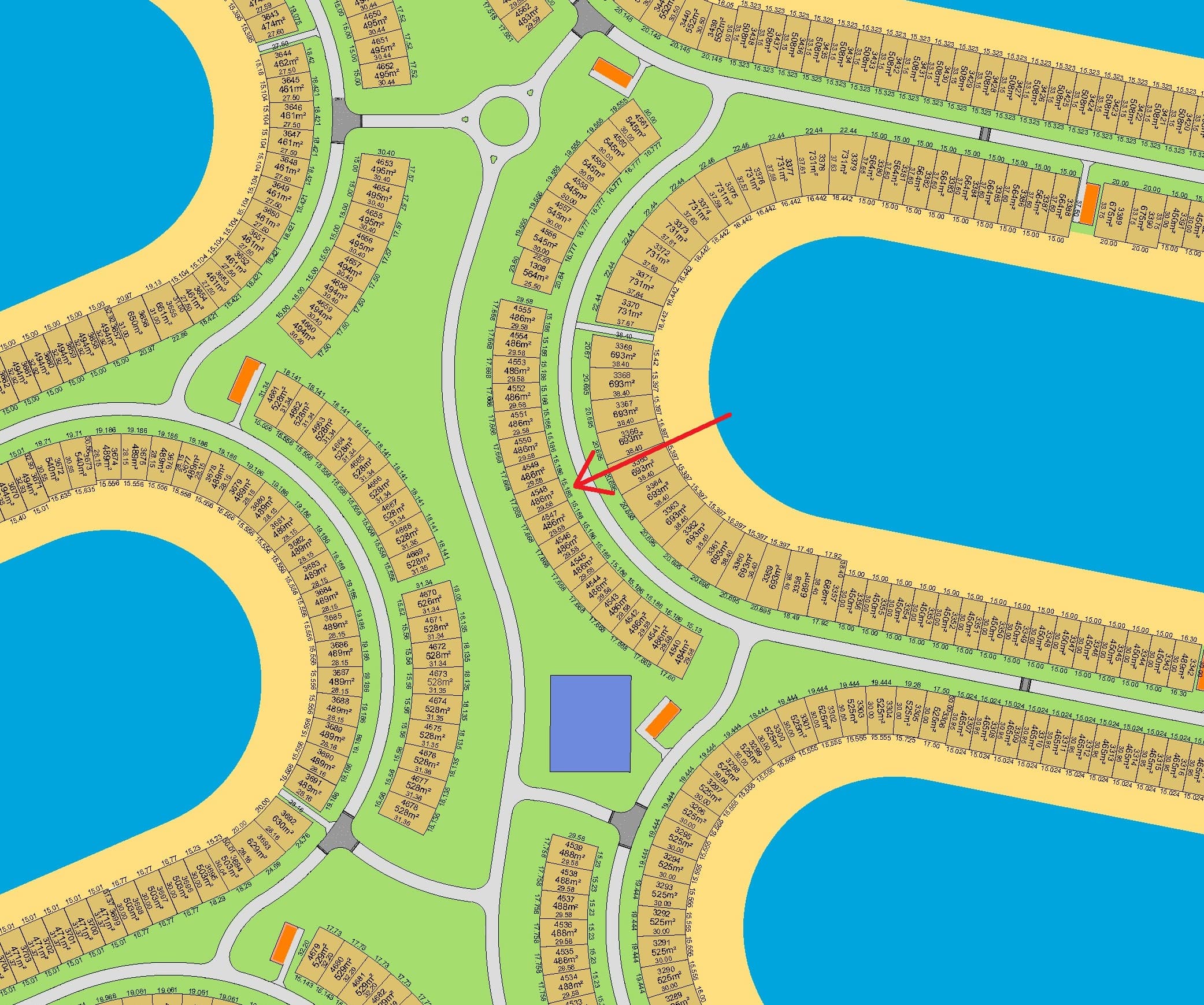 للبيع أرض فى مدينة صباح الاحمد البحرية الخامسة