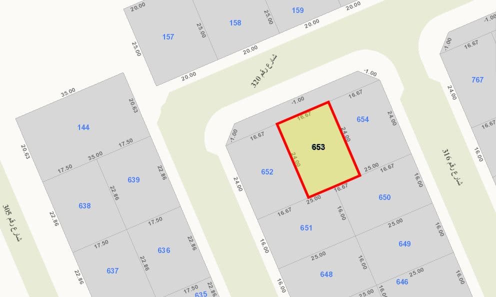 أرض للبيع فى العقيله بين زاويتين