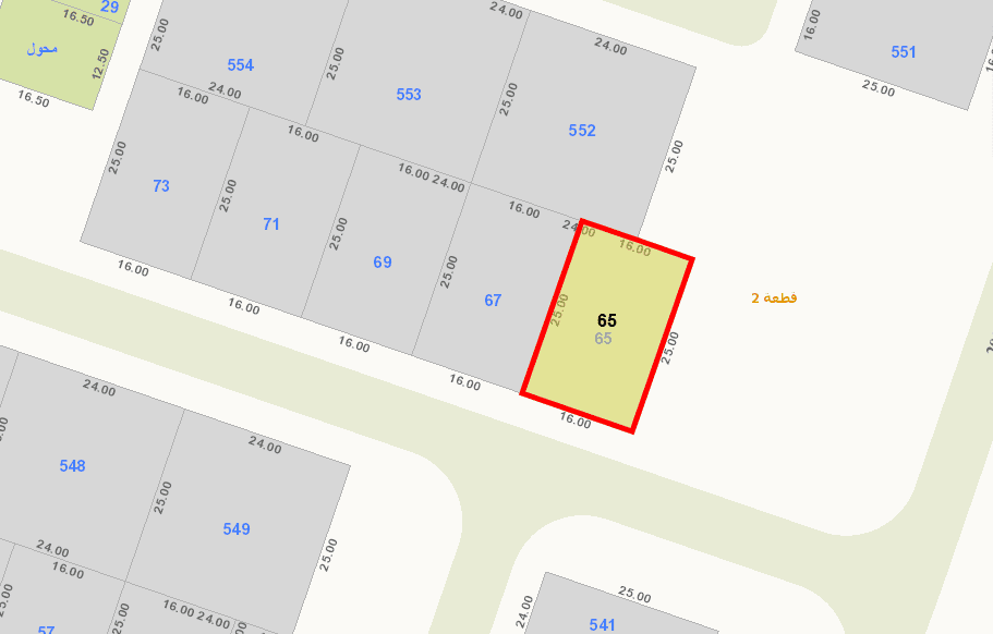 أرض للبيع فى الخيران السكنى