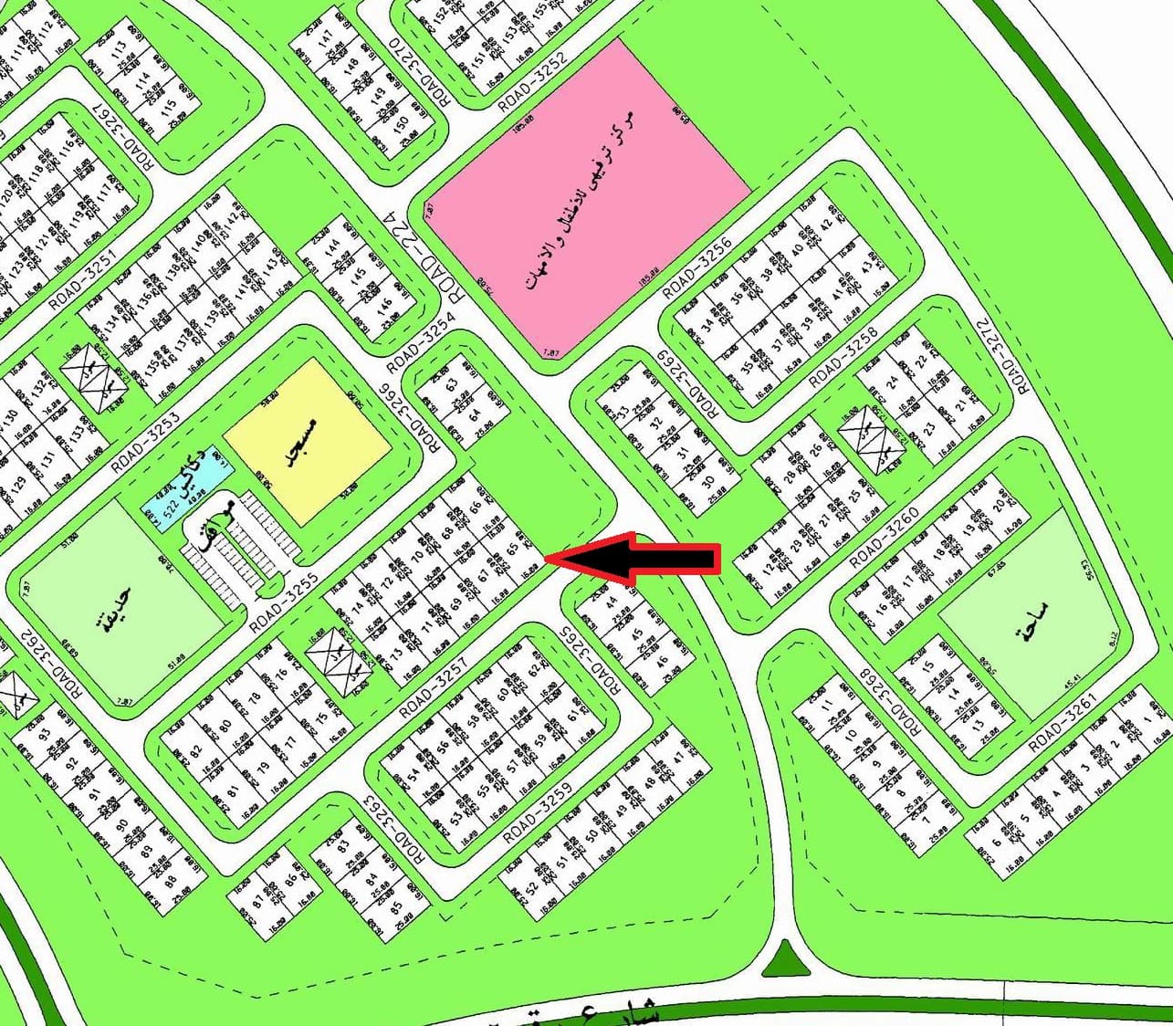 أرض للبيع فى الخيران السكنى