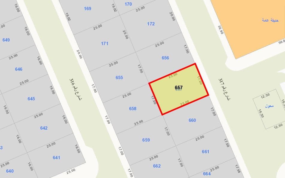 ارض للبيع فى منطقة العقيله