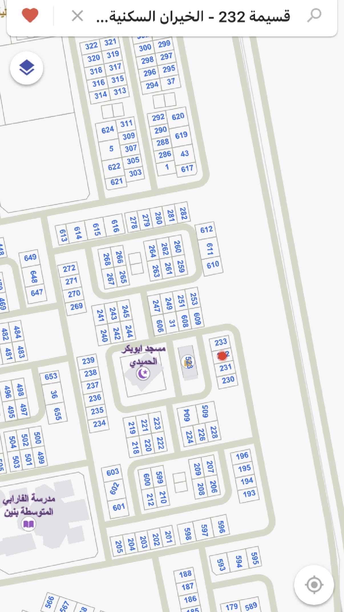 أرض للبيع فى الخيران السكني