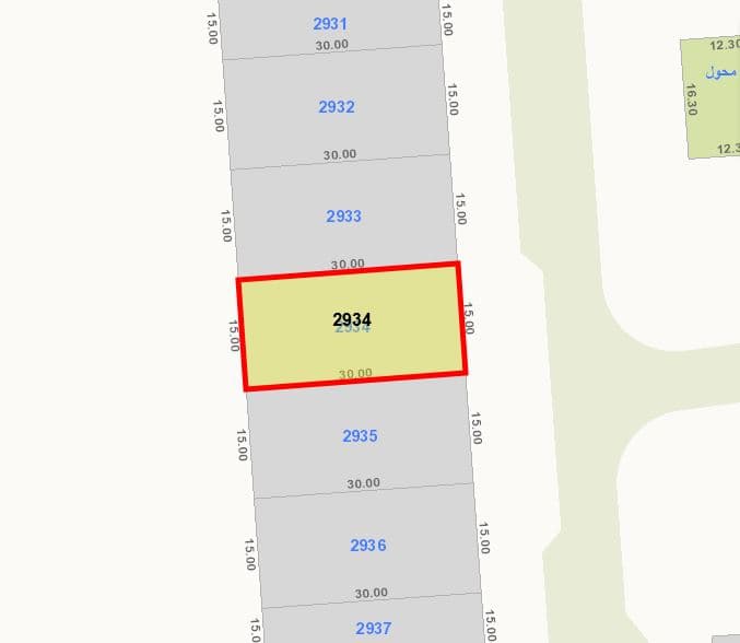 أرض للبيع فى صباح الاحمد البحريه