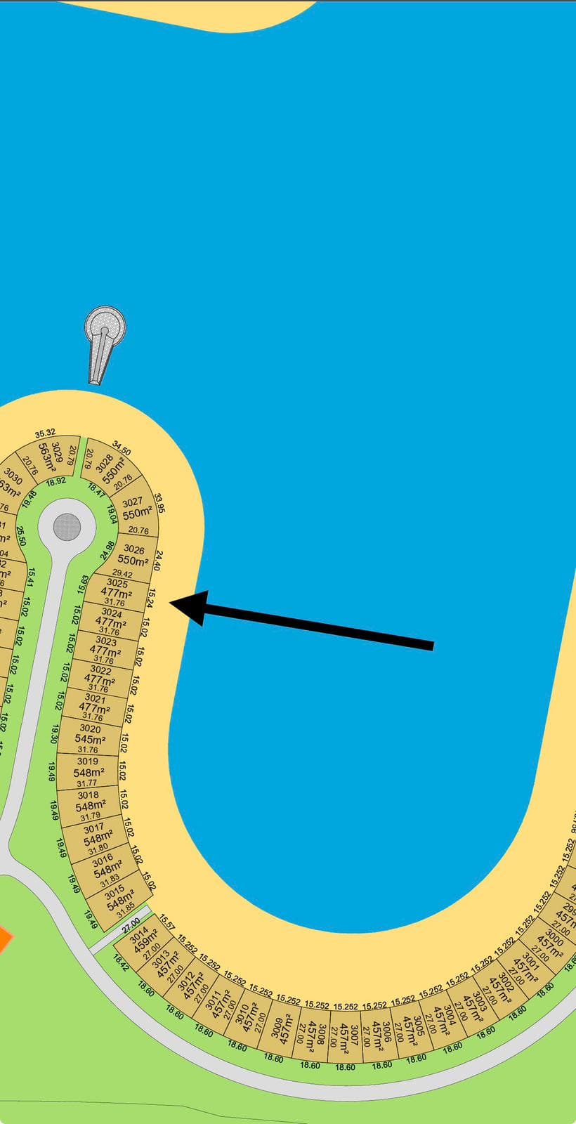 أرض صف أول للبيع فى البحرية الخامسة