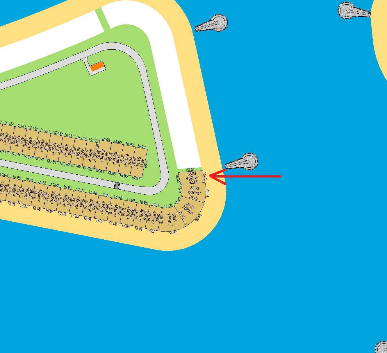 أرض مميزة للبيع فى البحرية