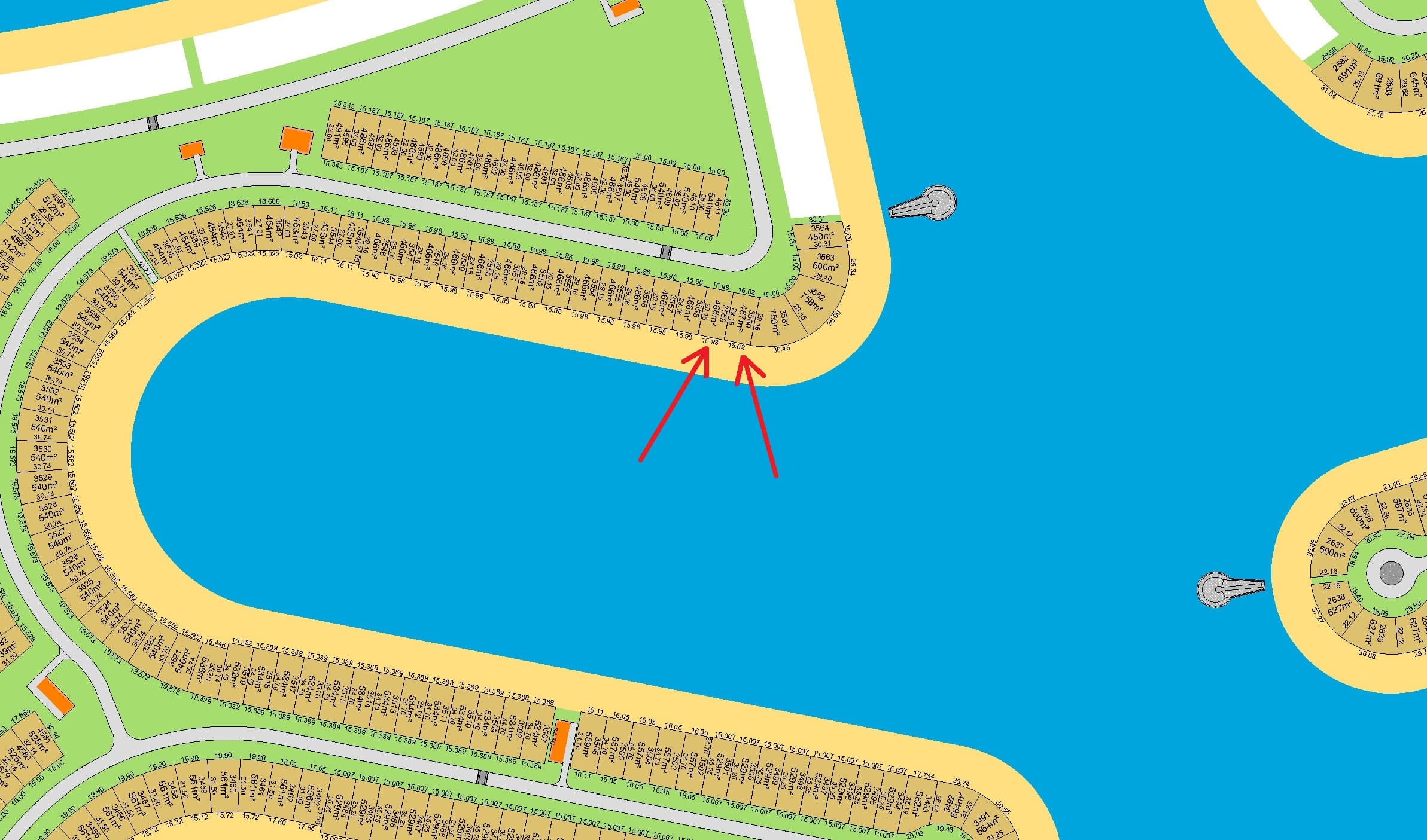 للبيع أرضين فى صباح الاحمد البحرية