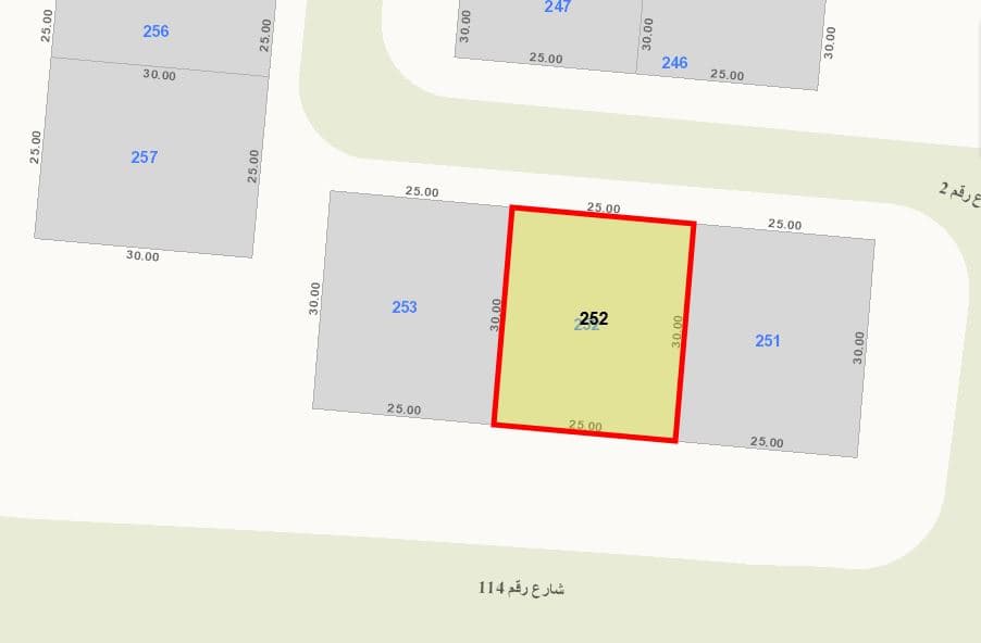 أرض للبيع فى الصليبيخات مفروزه