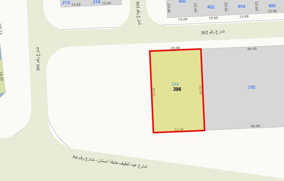 للبيع أرض فى الصديق قطعة 3