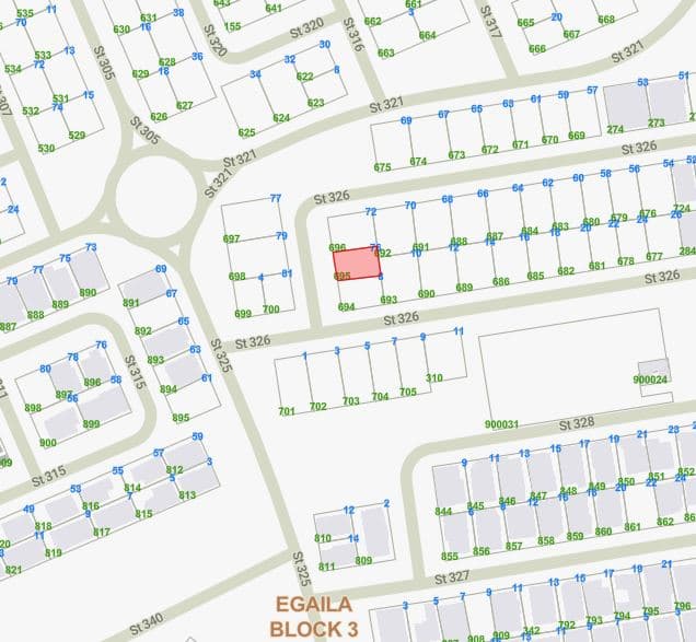 أرض للبيع فى منطقة العقيلة قطعة 3