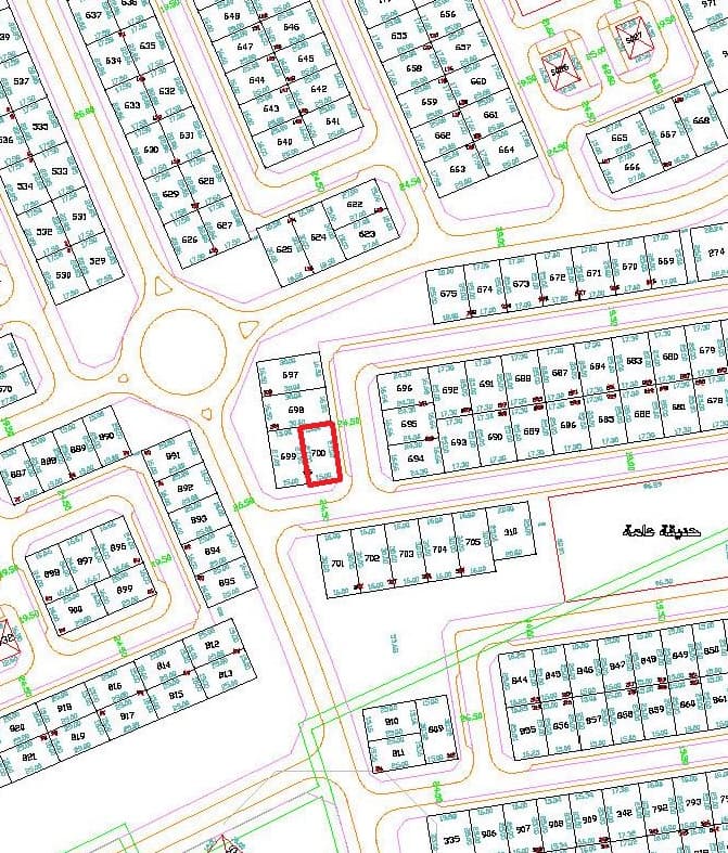 للبيع أرض فى العقيلة زاوية وارتداد
