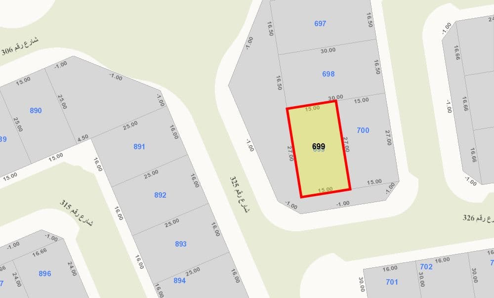 أرض للبيع فى العقيلة زاوية وارتداد