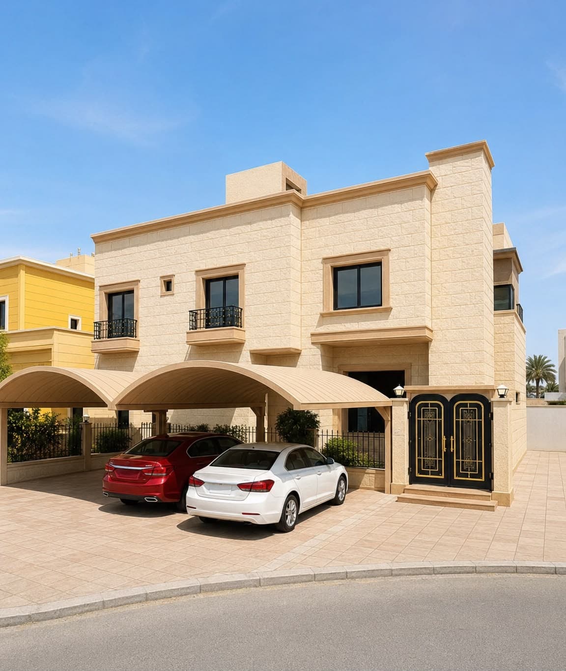 للبيع فيلا فى الجابرية شارع وسكة