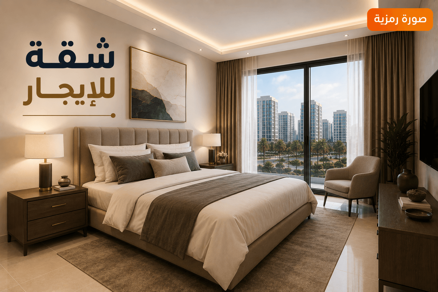 للإيجار شقة دور أول فى حطين