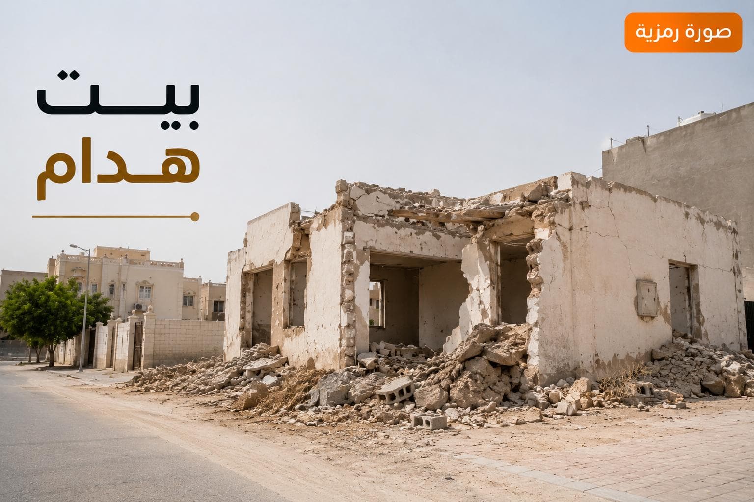 للبيع بيت هدام في مشرف