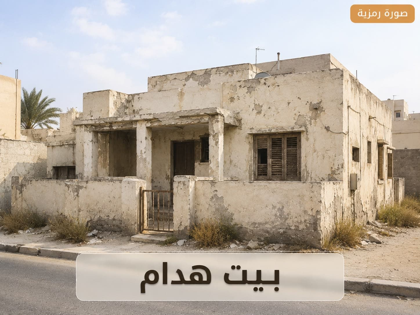بالدسمه بيت هدام للبيع